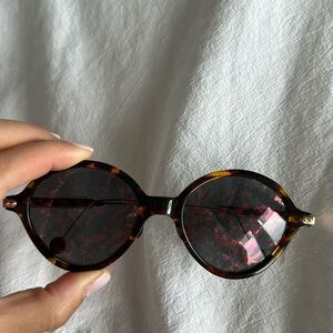 Dior Tortoiseshell Round Sunglasses